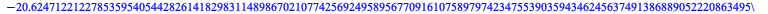 [RootOf(`+`(`*`(2, `*`(`^`(_Z, 2))), `*`(2580, `*`(_Z)), 52361), -20.62471221227853595405442826141829831148986702107742569249589567709161075897974234755390359434624563749138688905222086349568488134189...